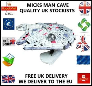 KIT MODELO ARTESANAL STAR WARS MILLENNIUM FALCON COLO METAL 3D ROMPECABEZAS GADGET HÁGALO USTED MISMO REGALO - Imagen 1 de 3