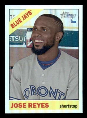 2015 Topps Heritage Chrome Retail Holo Foil #464 Jose Reyes Blue Jays z - Image 1 of 2