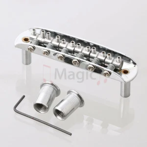 Puente de silla de montar de 6 cuerdas para Fender Mustang adecuado para Jaguar Jazzmaster cromado - Imagen 1 de 5