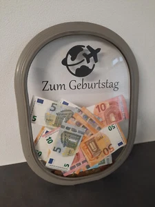 Spardose Airbus Original Scheibe Geburtstag Geschenk Außenscheibe Flugzeug - Bild 1 von 2