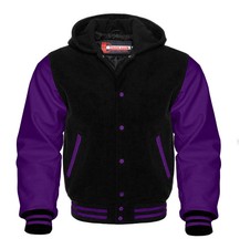 purple black varsity jacket: Search 