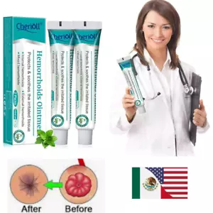 Hemorrhoids Remove Ointment Herbal Cream Relief Piles Pain Reduce Itching SALE - Picture 1 of 8