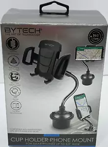 BYTECH Cupholder Phone Mount for iPhone, Android, GPS, MP3 Players - Picture 1 of 2
