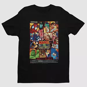 Camiseta Marvel vs Capcom Arcade Juego Japonés Flyer Arte Premium Unisex - Imagen 1 de 7