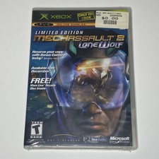 Sealed Xbox Limited Edition Mechassault 2 Lone Wolf Bonus Arcade Disc Very Rare!