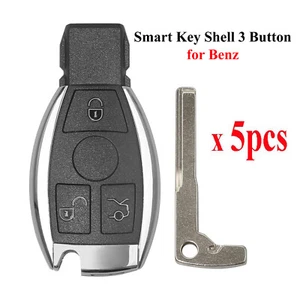 5 x Smart Key Shell 3 Button Fit for Benz Assembling for VVDI BE Key Perfectly - Picture 1 of 5