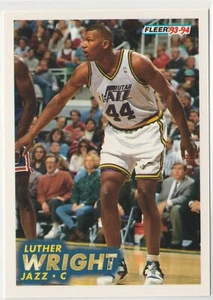 1993-94 Fleer #391 Luther Wright rookie card RC Utah Jazz - Picture 1 of 2