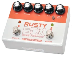 Pedal preamplificador de bajo Tronographic RUSTY BOX nuevo - Imagen 1 de 4