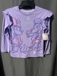 NWT Disney Girls Longsleeve shirt size XS 4/5 - Picture 1 of 4