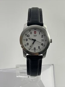 Victorinox Swiss Army Field Watch Women 30mm White Dial Silver Tone New Battery - Picture 1 of 13