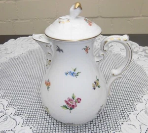 Kaffeekanne Hutschenreuther Germany Form Maria Theresia Dekor Mirabell 24 cm - Bild 1 von 2