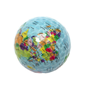 World Map Practice Golf Ball: Great for Training and Presents