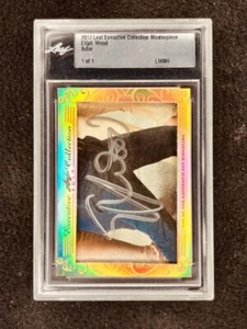 Elijah Wood 2017 Leaf Masterpiece Cut Signature 1/1 signed Lord of the Rings JSA - Picture 1 of 2