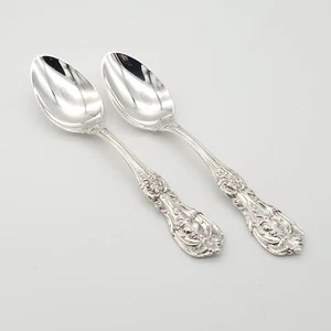 Set of 2 Sterling Silver Reed & Barton Francis l Dessert Teaspoon 5 7/8" No Mono - Picture 1 of 9