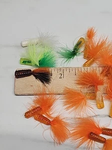 22ct 1.5" MARABOU TAIL GRUBS Crappie Fishing Jigs - Picture 1 of 5