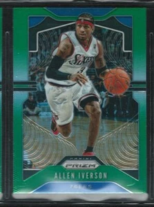 2019-20 Prizm Basketball #6 Allen Iverson GREEN PRIZM - Picture 1 of 2