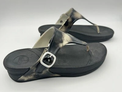 Chanclas Fit Flop Mujer The Skinny Mármol Tanga Sandalias Zapatos US7 Foto 1 de 4