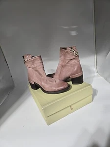 Womens A.S 98 Boots "JASE" A24208-301 EU SIZE 41 US SIZE 10 PINK LEATHER - Picture 1 of 9
