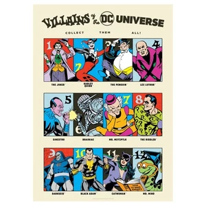 DC Comis Kunstdruck 90th Anniversary Villains Limited Edition 42 x 30 cm - Bild 1 von 3