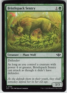 MTG Bristlepack Sentry 156 Outlaws of Thunder Junction C Normal NM - Picture 1 of 2