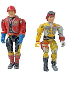 LJN Toys 1986 Vintage Mechanic Bionic 2 Metallfiguren Gelenk bespielt - Bild 1 von 8