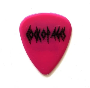 Def Leppard Dave "wolfie" Wolff plettro per chitarra! Rock of Ages Tour Roadie 2012 - Foto 1 di 2