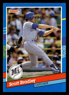 Scott Bradley 1991 Donruss #287b Seattle Mariners FREE SHIPPING *089 - Image 1 of 2