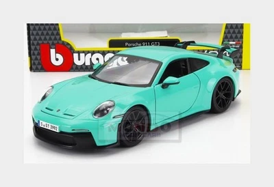 1:24 BURAGO Porsche 911 992 Gt3 Coupe 2021 Mint Green BU21104MG - Immagine 1 di 2