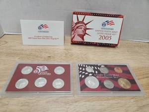 2005-S UNITED STATES MINT SILVER PROOF SET 11 COIN SET OGP & COA - Picture 1 of 11