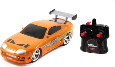 Jada Toys Fast & Furious RC 1995 Toyota Supra Vehicle 1/16 Scale in Orange - Image 1 of 4