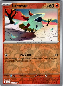 Larvesta Reverse Holo 015/086 SV: Black Bolt Common - NM - Picture 1 of 2