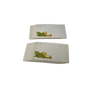 Vtg Heres Whats Cooking Recipe Cards 40 6" X 5" Wine Cheese Grapes - Picture 1 of 3