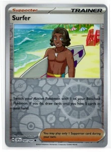 Pokemon Surging Sparks Reverse Holo 187/191 Surfer - Picture 1 of 1