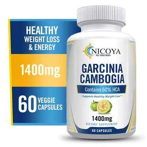 Garcinia Cambogia- Natural Weight Loss, Diet & Appetite 1400mg Pack of 2 - Picture 1 of 7
