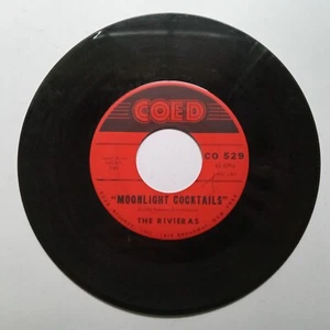 45 RPM Record The RIVIERAS  Moonlight Cocktails / Blessing Of Love Great DOO WOP - Imagen 1 de 3