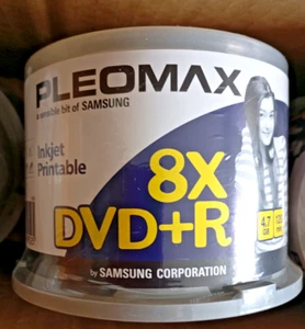 50x Pleomax ( Samsung) Printable DVD + R 4,7GB 120min 8x - Bild 1 von 4
