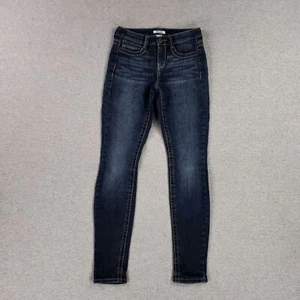 Mudd Size 3 Jeans Skinny Jegging Stretch Heavy Stitching Dark Wash Modern - Picture 1 of 10