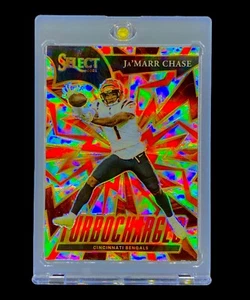 JA'MARR CHASE ROOKIE REFRACTOR EXPLOSIVE SP Insert Silver Prizm Select - BENGALS - Picture 1 of 8