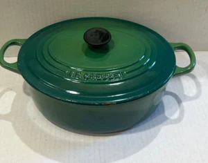 LE CREUSET EMAILLIERTES GUSSEISEN 3,75 QT MARMIT/BOUILLABAISSE SUPPENTOPF #25 - Bild 1 von 4