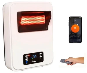 Dr. Infrared Heater Ecoheat Wall Hung or Wall Mounted Electric Space Heater, ... - Picture 1 of 9