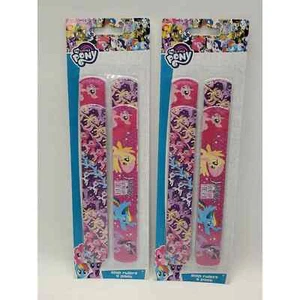 My Little Pony set of 2 packs (4ct each) Slap Bracelet Rulers - Picture 1 of 3