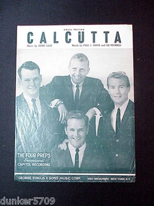 Partituras de Calcuta 1960 con las cuatro preparaciones de grabación Capitol - Imagen 1 de 3
