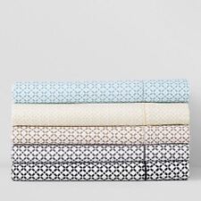 Twin Hudson Park 500 Thread Count Cotton Printed Tiles Flat Sheet Champagne