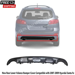 New Rear Lower Valance Bumper Cover Compatible with 2007-2009 Hyundai Santa Fe - Picture 1 of 4