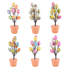Easter Egg Tree Tabletop Decor Cartoon Ornament for Holiday Cute Home Decoration