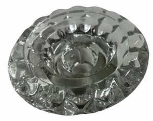 Vtg Pasari Pressed Glass Taper Candle Holder Votive Tea Light Signed Indonesia - Picture 1 of 8