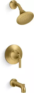 Borde de bañera y ducha Kohler TS27421-4G-2MB tono rite-temp, latón moderno cepillado - Imagen 1 de 3