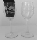 Set of 2 Italia Addison Small Wine Glasses  6 5/8” Tall Hex Stem SHIPS FREE