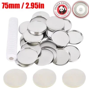75mm Blank Magnetic Button Badge Supplies Fridge Magnets Badge for Button Maker - Picture 1 of 16