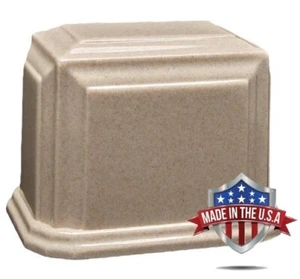 At Peace Memorials Millennium XL Zucht Marmor Urne für Asche (creme) 300 C - Bild 1 von 6